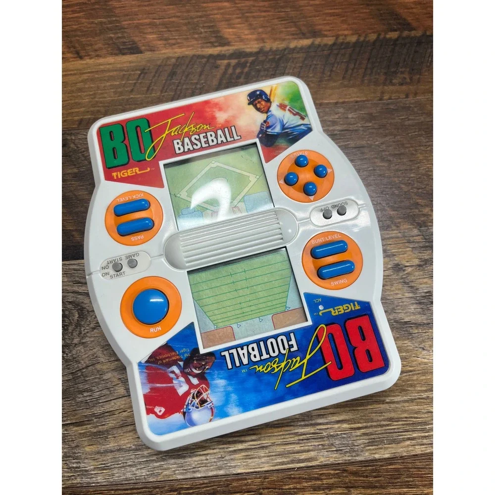 Vintage Tiger Bo Jackson Baseball Football Electronic Handheld Game 1990 Parts